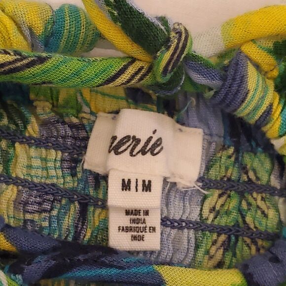 Aerie Paradise Palm Maxi Halter Dress Sz Med Tropical Boho Summer - Picture 9 of 12